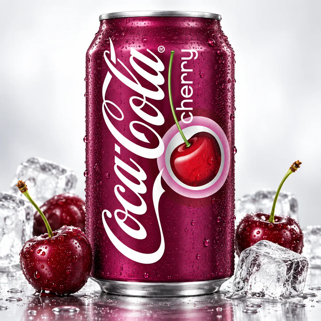Напиток газированный Coca-Cola Cherry со вкусом вишни (толстая банка) 330мл 1/24 (Германия)