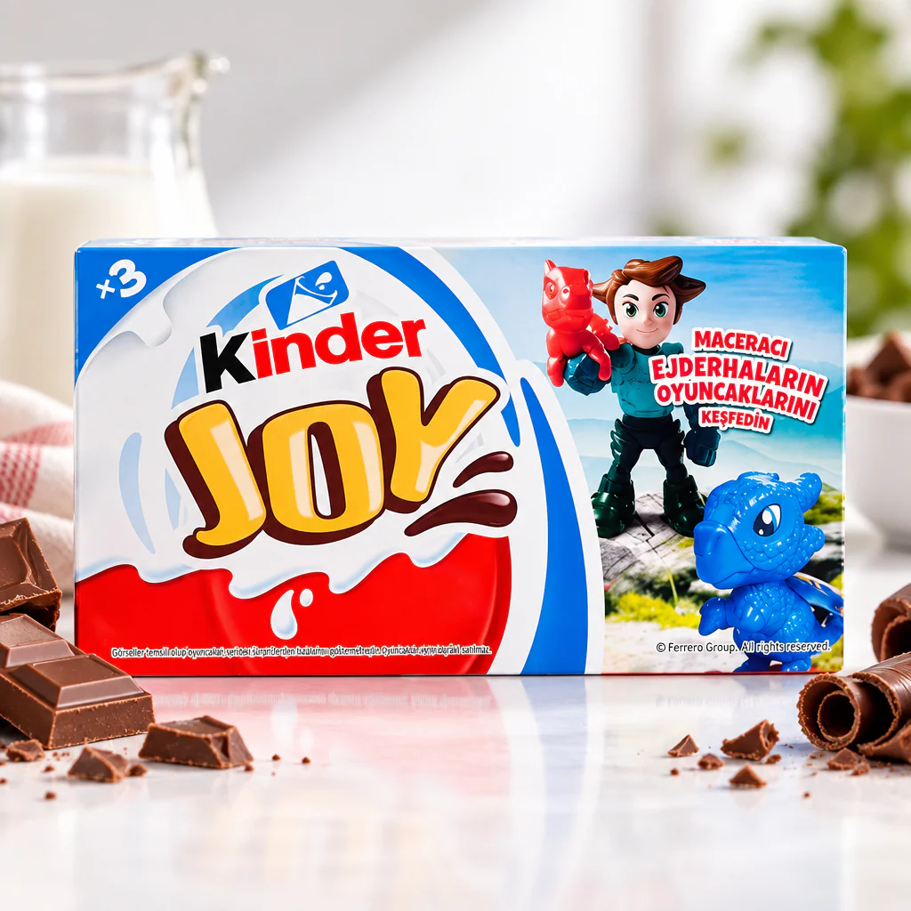 Шоколадное яйцо Kinder Joy 3в1 Дракон 20г 1/96 (Турция)