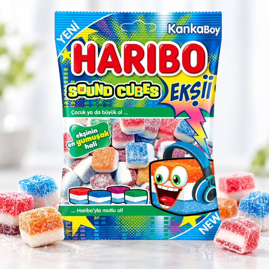 Мармелад жевательный Haribo Eksii sound Cubes 70г 1/24 (Турция)