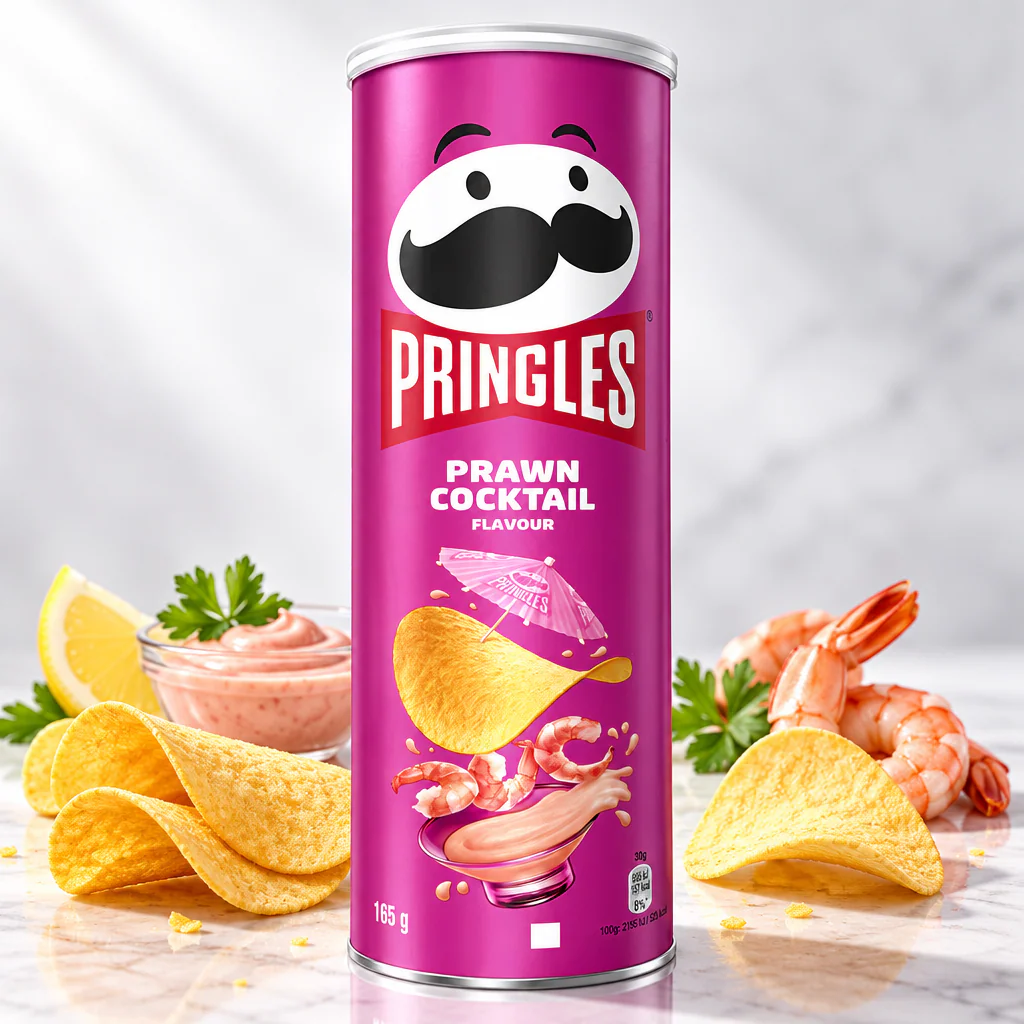 Чипсы Pringles Prawn Coctail креветочный коктейль 165г 1/19 (Бельгия)