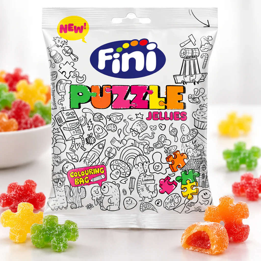 Мармелад жевательный Fini Jelly Pazzle Mix  90г 1/12 (Испания)