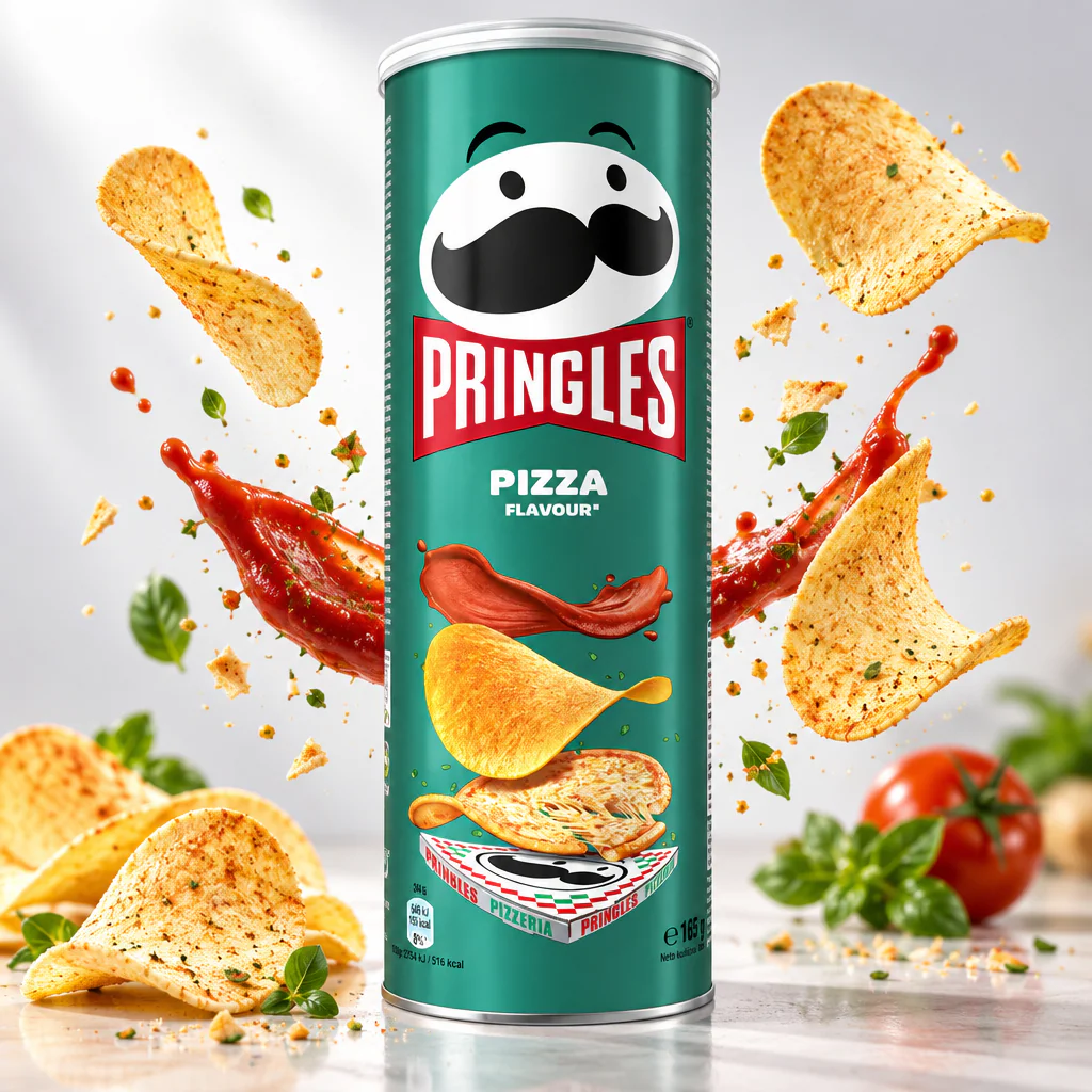 Чипсы Pringles Pizza со вкусом пиццы 165г 1/19 (Бельгия)