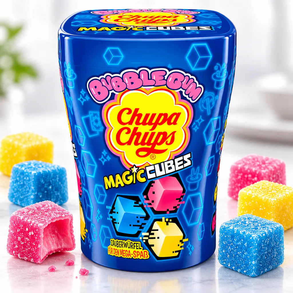 Жевательная резинка Chupa Chups Magic Cubes 86г 1/10 (Италия)