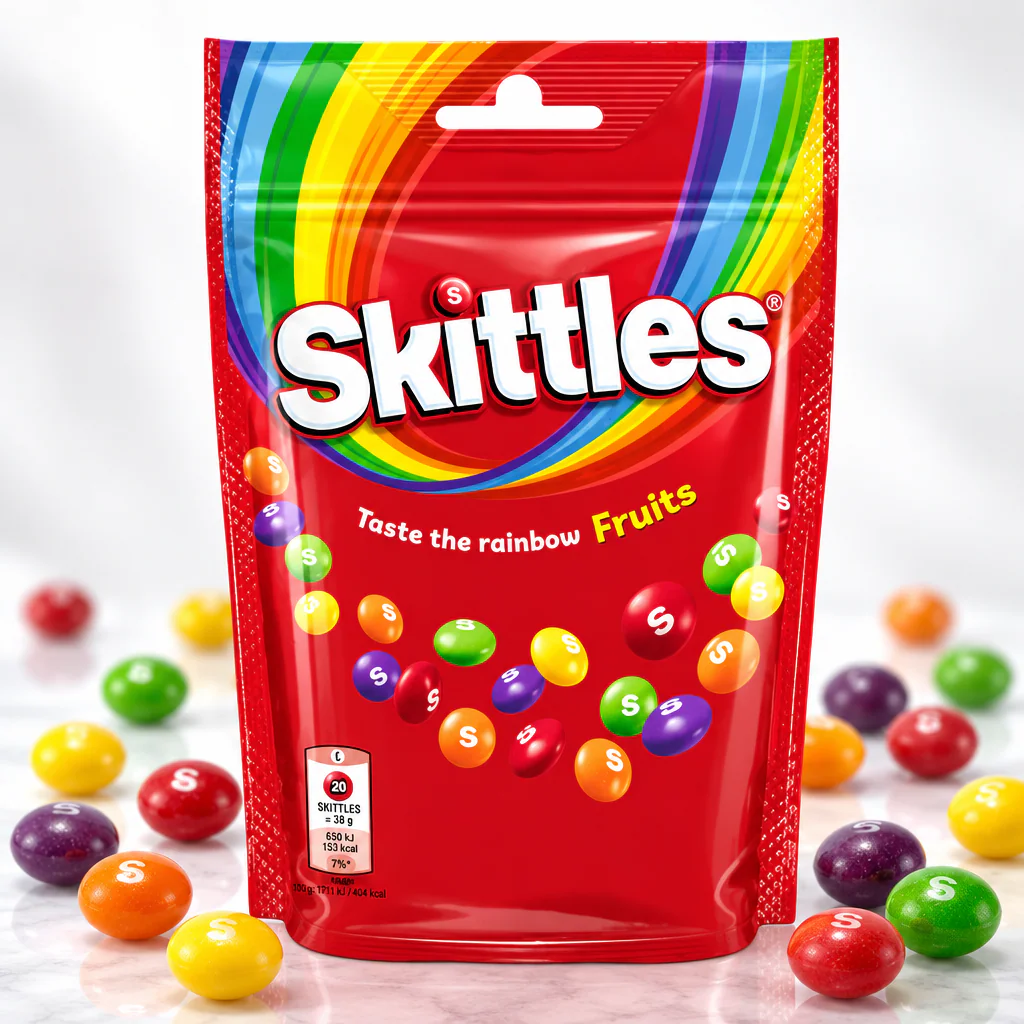Драже Skittles Fruits со вкусом фруктов 136г 1/15 (Великобритания)