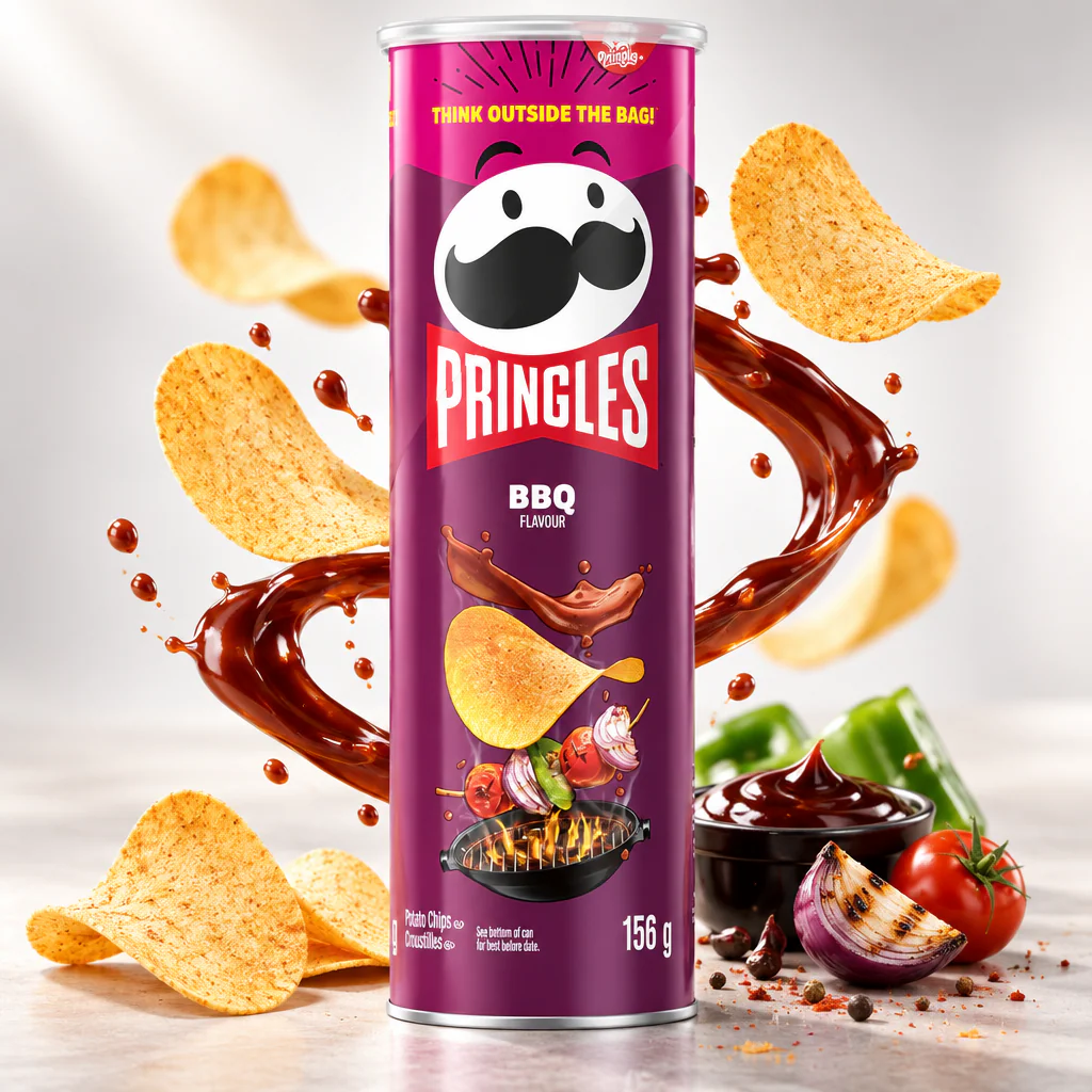 Чипсы Pringles BBQ cо вкусом барбекю 158г 1/14 (США)