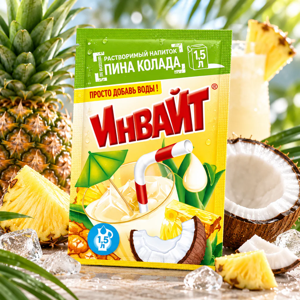 Напиток растворимый INVITE Пина Колада 12г 1/24