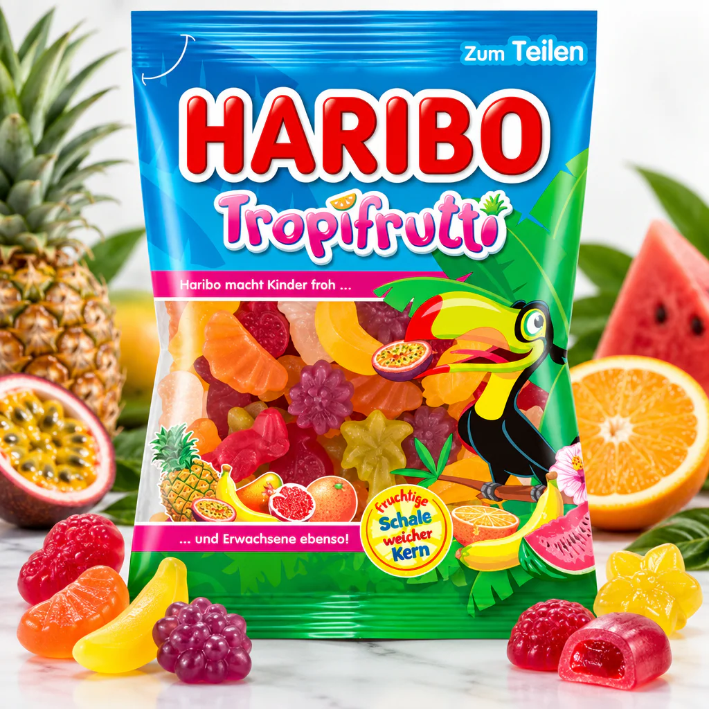 Мармелад жевательный Haribo TropiFrutti 80г 1/24 (Турция)