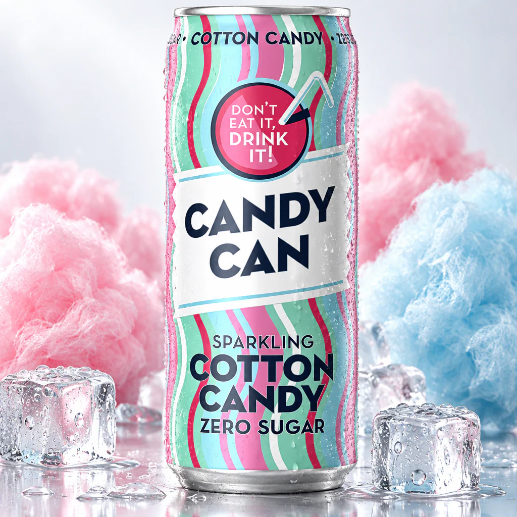 Напиток газированный Candy Can Cotton Zero без сахара 330мл 1/12 (Нидерланды)