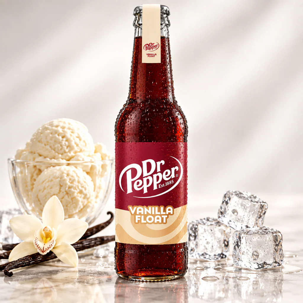 Напиток газированный Dr. Pepper Vanilla 275мл в стекле 1/12