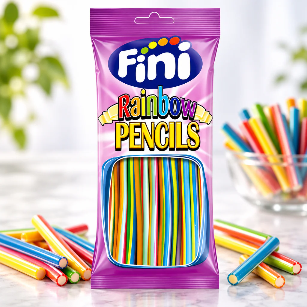 Мармелад жевательный Fini Rellepica 6 PENCILS Rainbow "Карандаши" разноцветные 90г 1/12 (Испания)