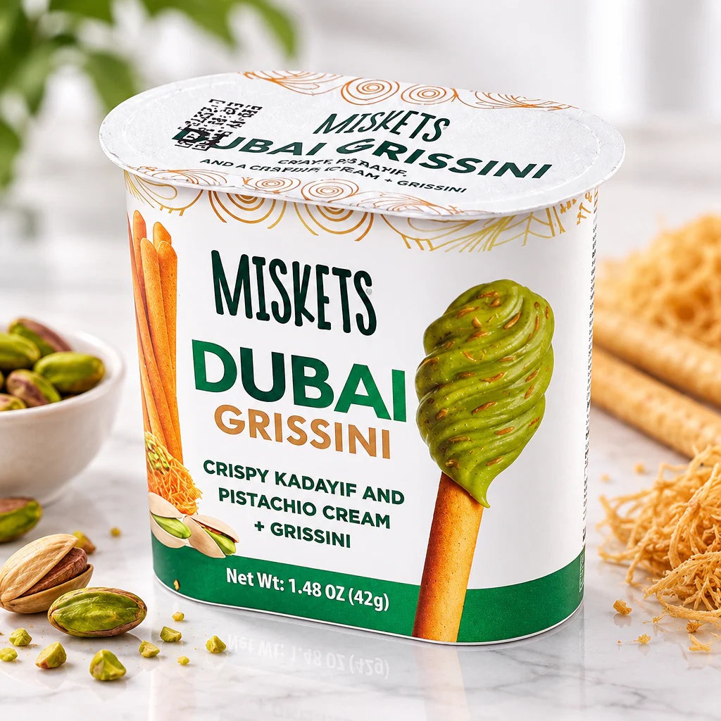 Паста с палочками Dubai Grissini Фисташковый крем с хрустящими палочками 42г 1/12 (Турция)