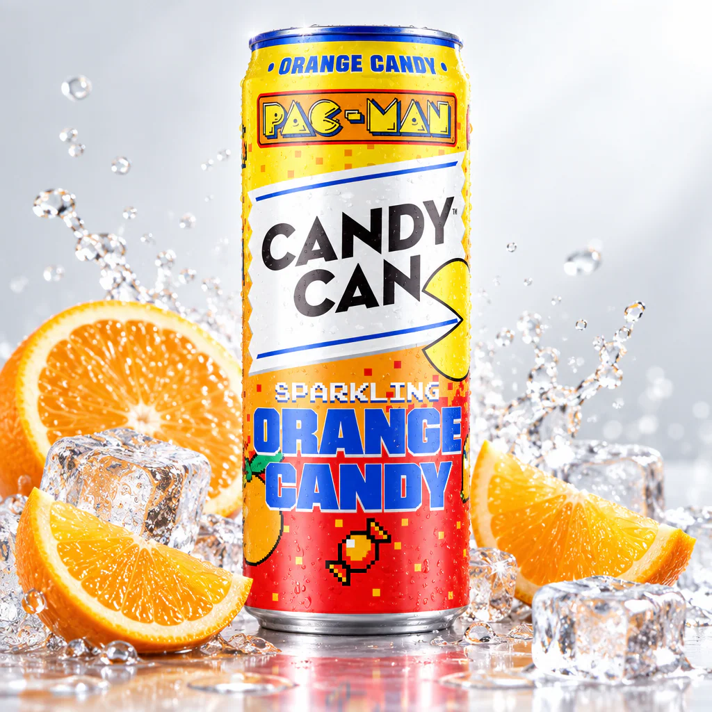 Напиток газированный Candy Can Pac-Man Orange 330мл 1/12 (Нидерланды)