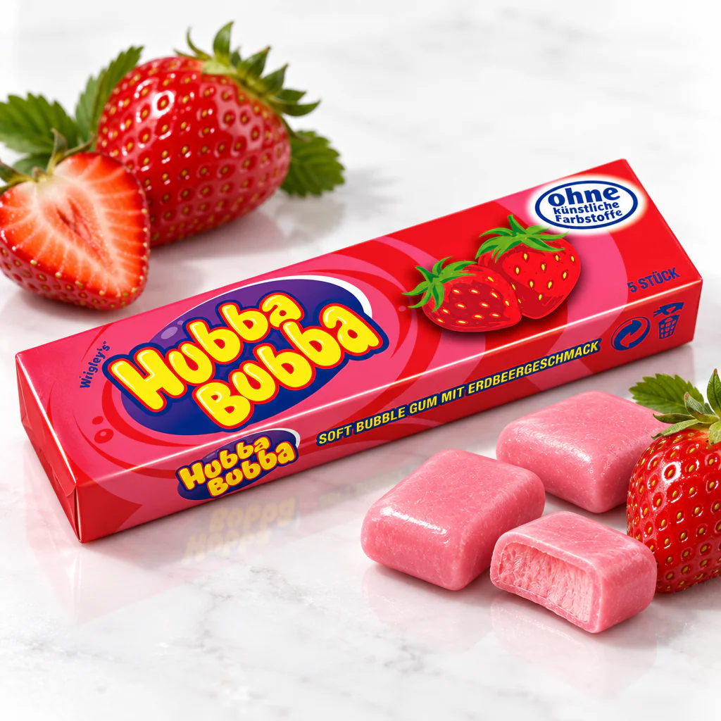 Жевательная резинка Hubba Bubba Strawberry 35г 1/20 (Германия)