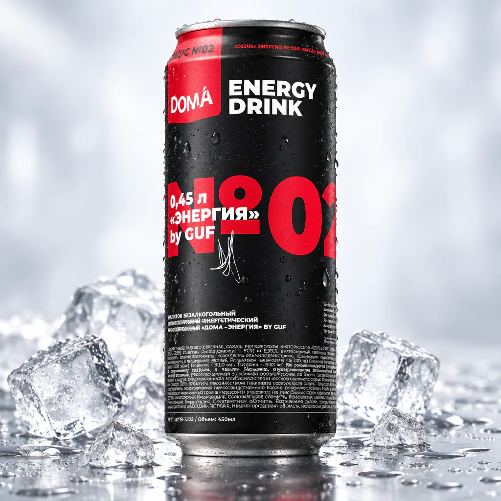 Напиток энергетический DOMA Energy 02 By Guf 450мл 1/12 (Россия)