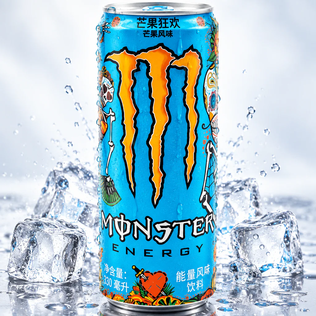 Напиток энергетический Monster Energy Mango со вкусом манго 330мл 1/24 (Китай)