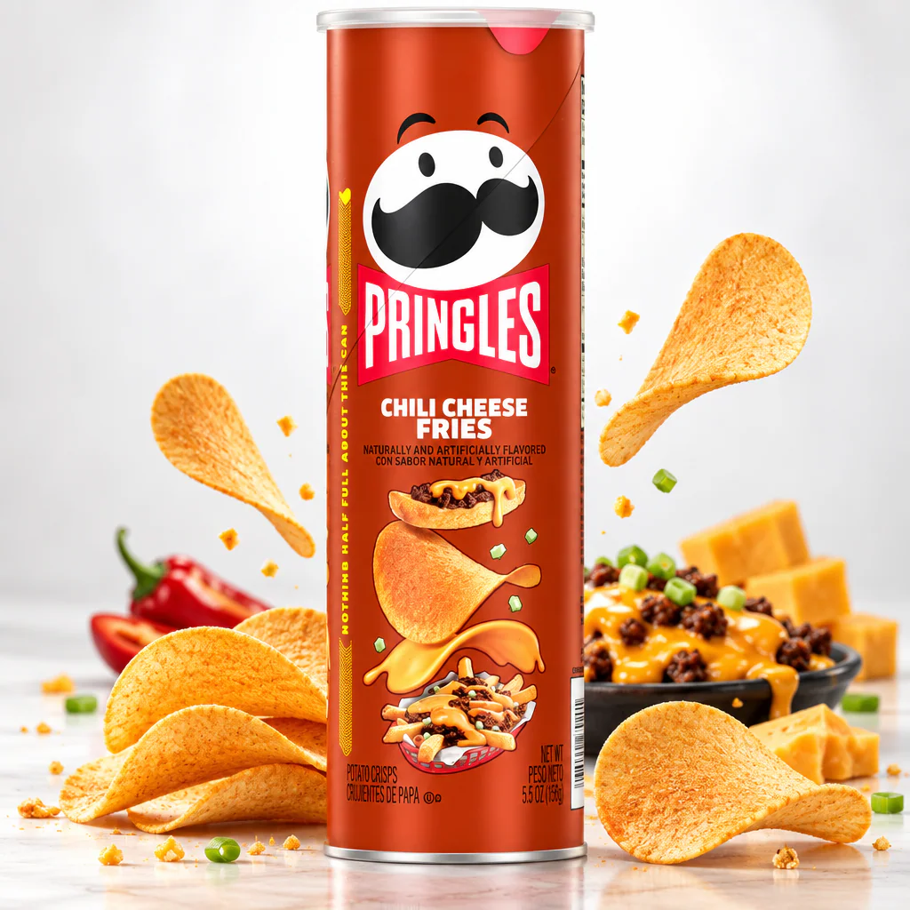 Чипсы Pringles Chilli Cheese Fries со вкусом сыра и чили 158 1/14 (США)