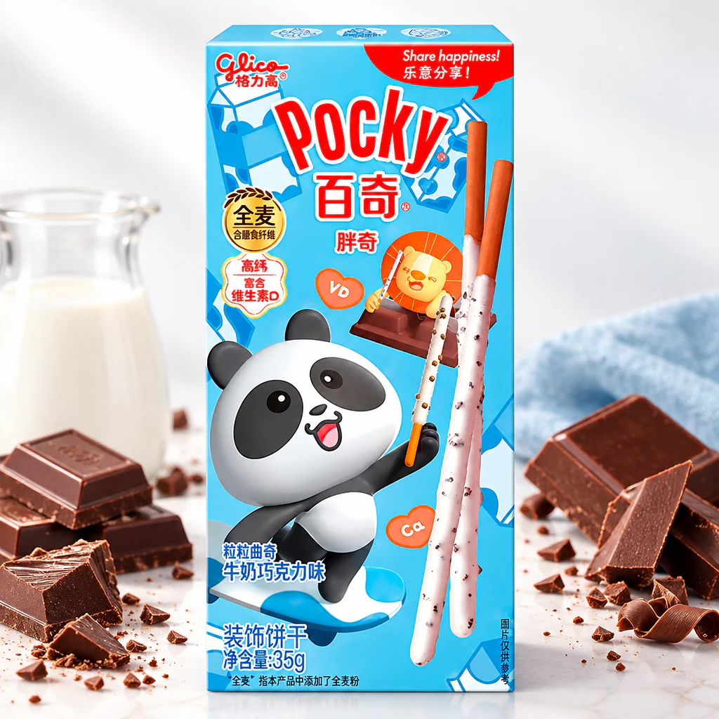 Бисквитные палочки Pocky PANDA молочный шоколад 35г 1/50 (Китай)