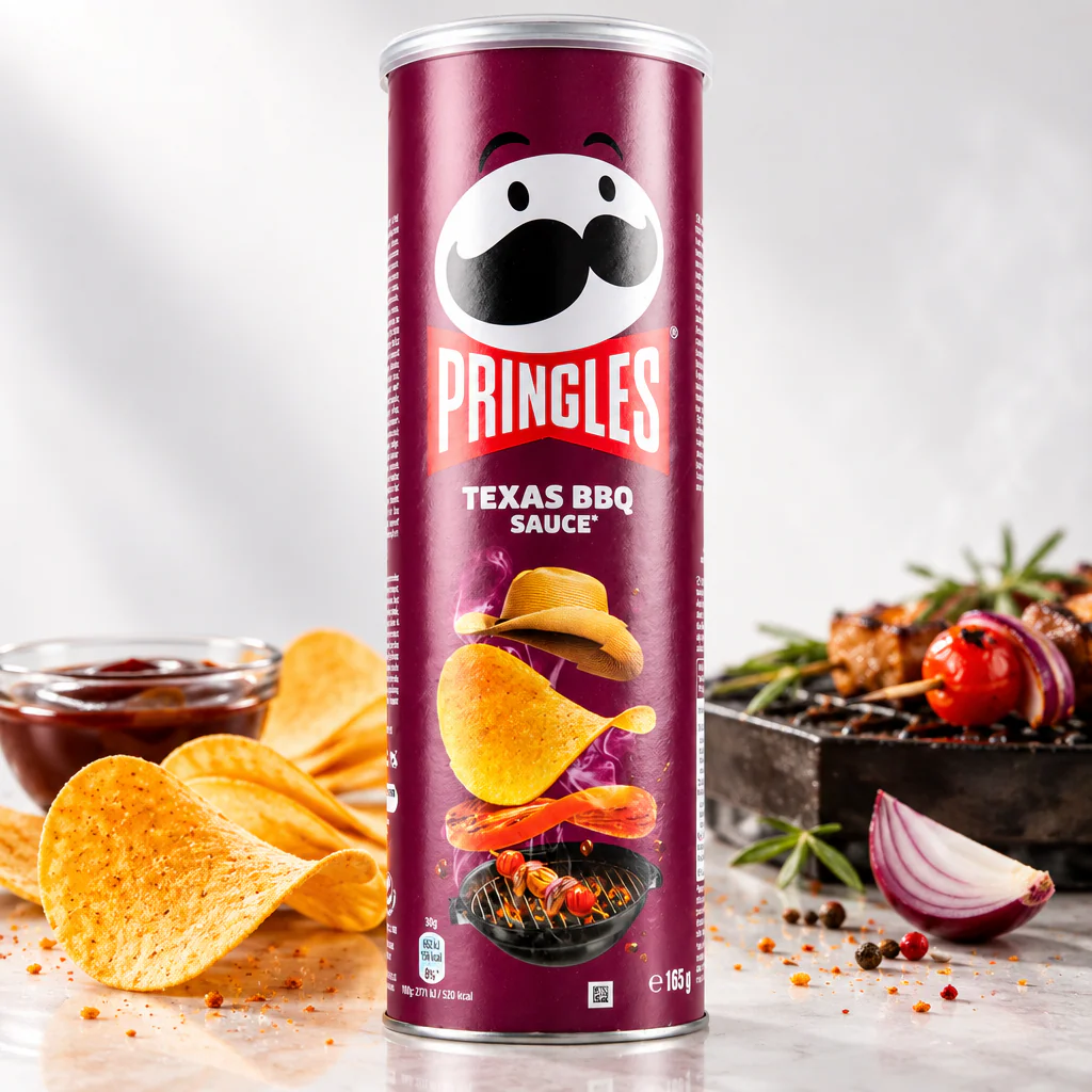Чипсы Pringles BBQ Texas со вкусом барбекю 165г 1/19 (Бельгия)