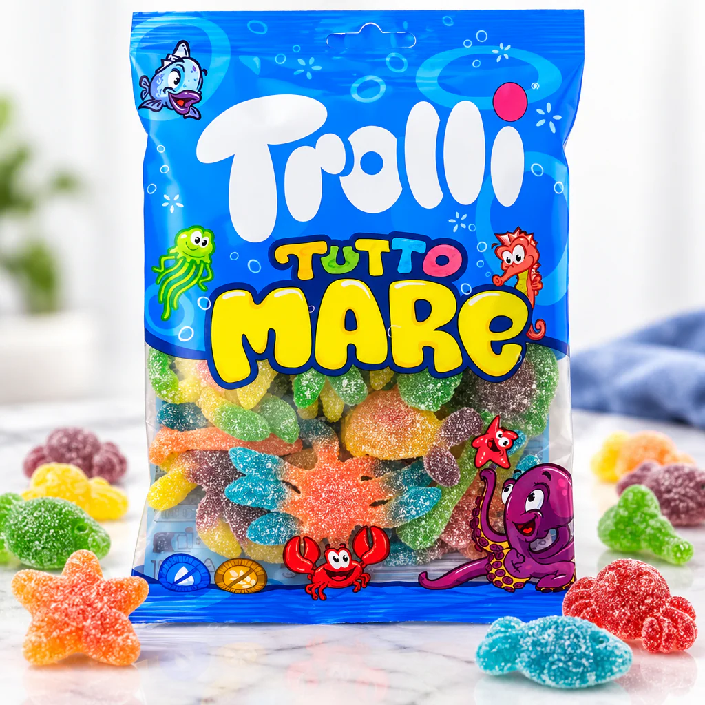 Мармелад жевательный Trolli Tutto Mare осьминоги в сахаре 175г 1/18 (Германия)