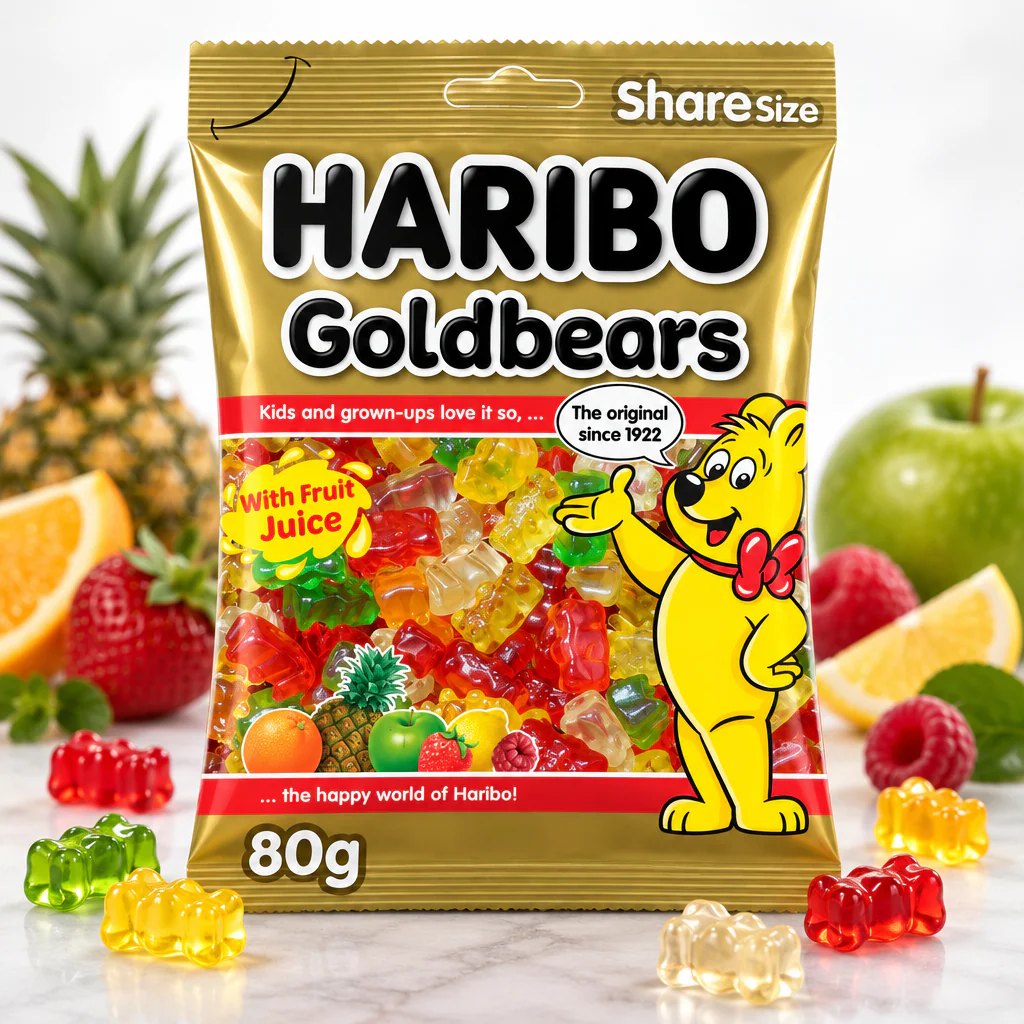 Мармелад жевательный Haribo Goldbaren мишки 80г 1/36 (Турция)