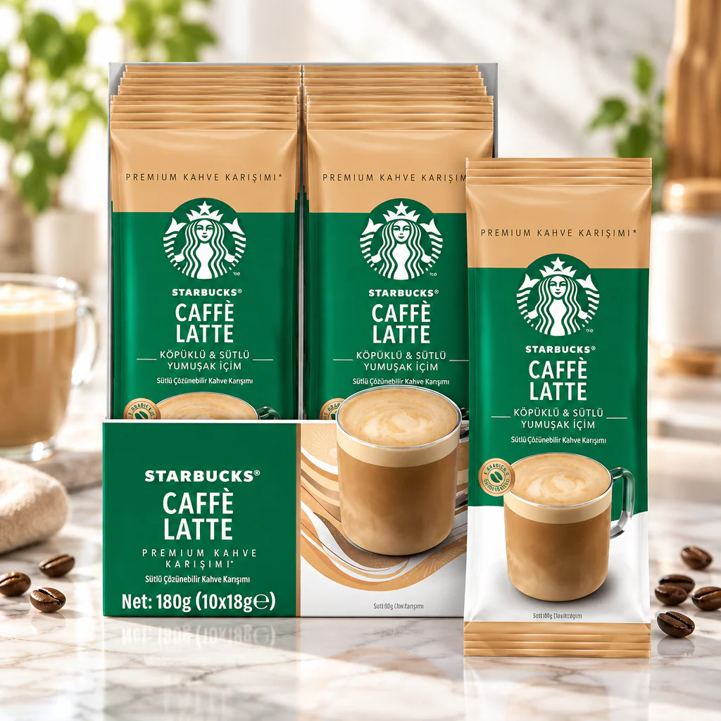 Кофе растворимый Starbucks Latte 18г 1/10 (Турция)