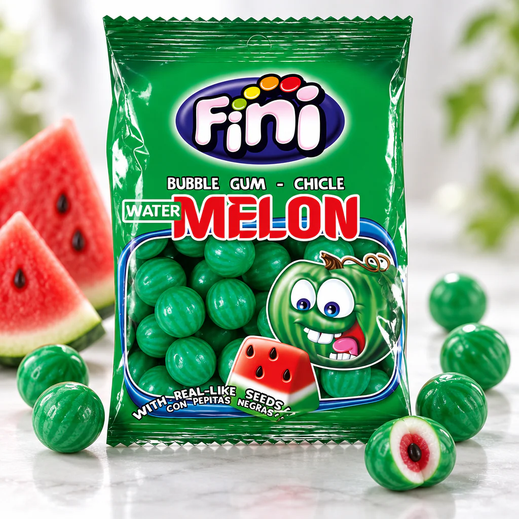 Жевательная резинка Fini "Арбуз" Chewing-Gum Pasteque 90г 1/12 (Испания)