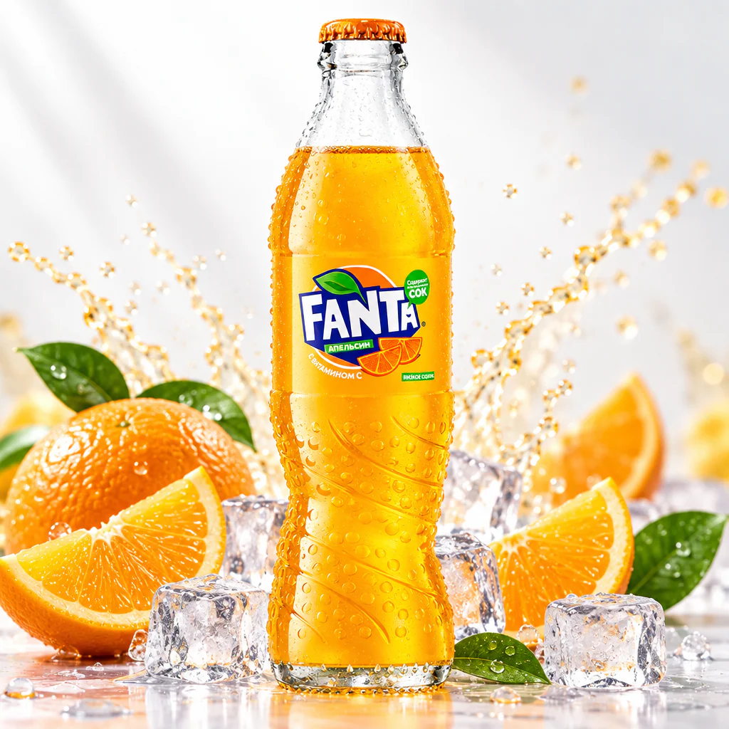 Напиток газированный Fanta в стекле 330мл 1/15 (Грузия)