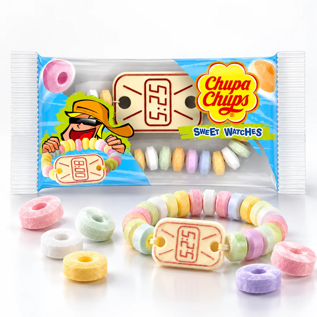 Жевательные конфеты Chupa Chups Sweet Watches ЧАСЫ 14,7г 1/24