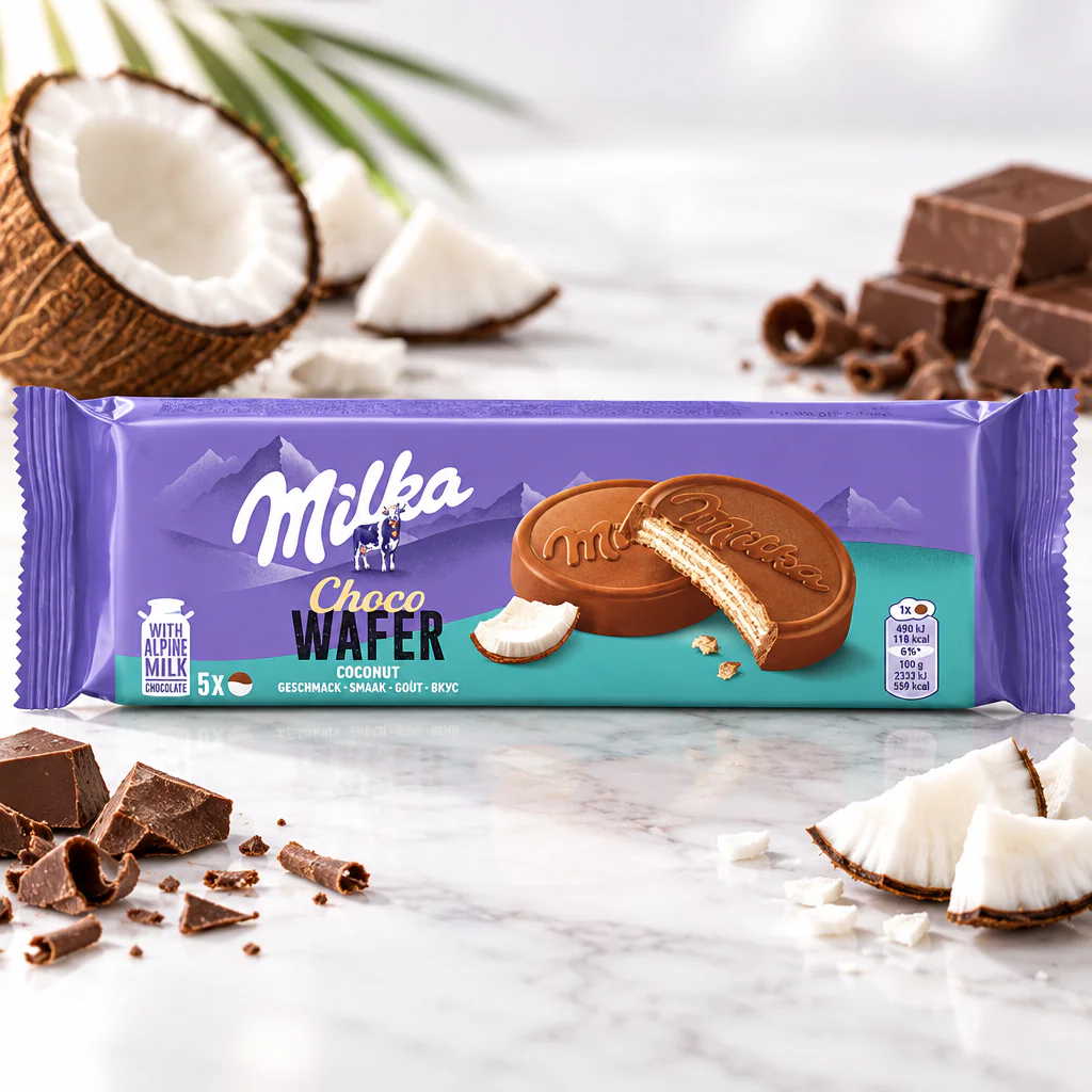 Вафли Milka Choco Wafer Cocount 150г 1/14