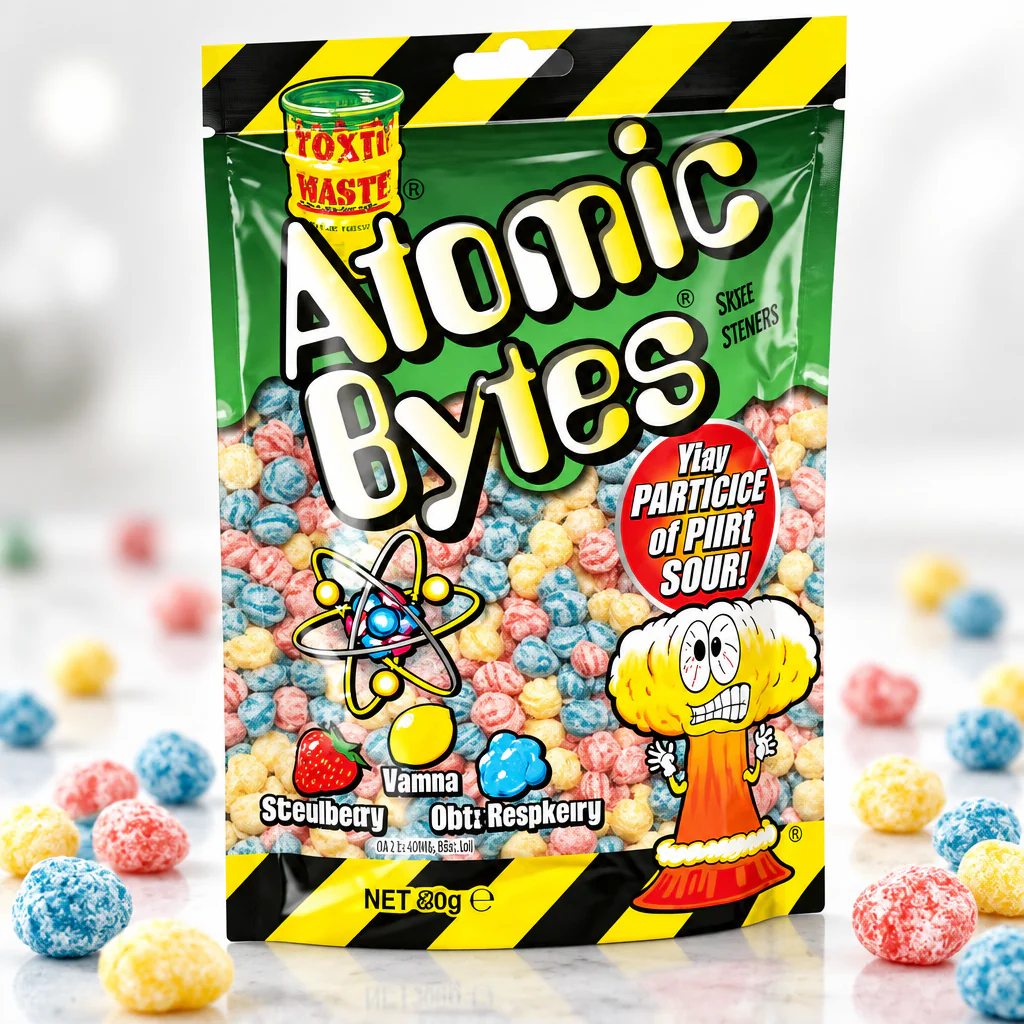 Драже Toxic Waste Atomic Bytes Sour 60г (пакет) 1/12 (Пакистан)