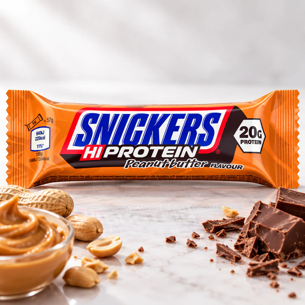 Батончик протеиновый Snickers Hi Protein Peanut Butter Flavour арахисовое масло 57г 1/12
