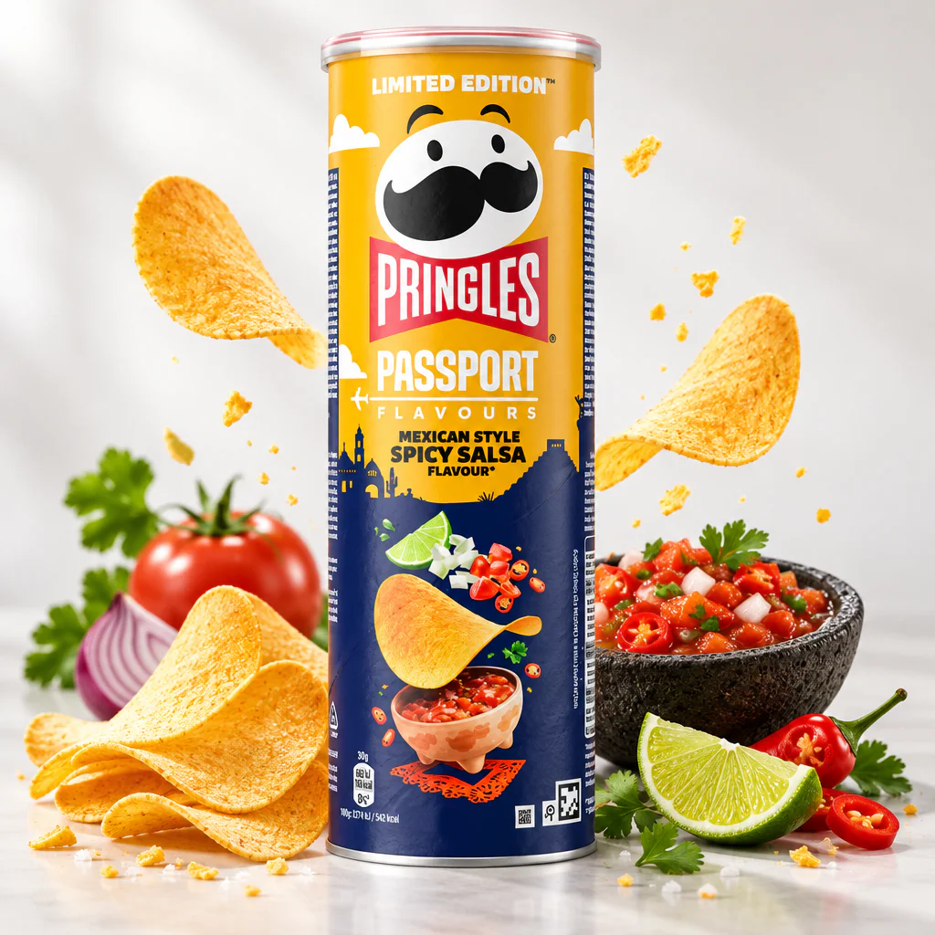 Чипсы Pringles Mexican Spice Salsa со вкусом Мексиканской острой Сальсы 165г 1/19 (Польша)
