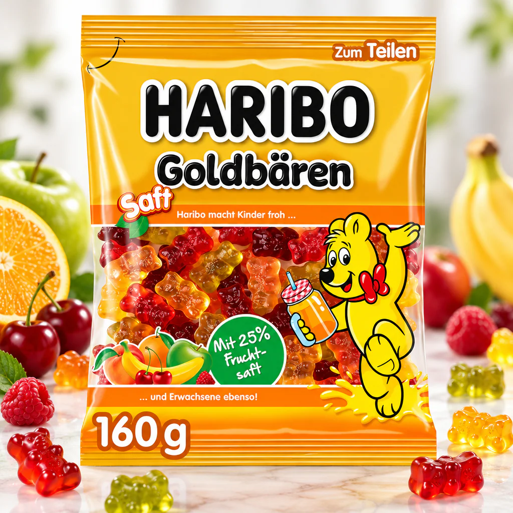 Мармелад жевательный Haribo SAFT Goldbären мишки с соком 160г 1/20 (Германия)
