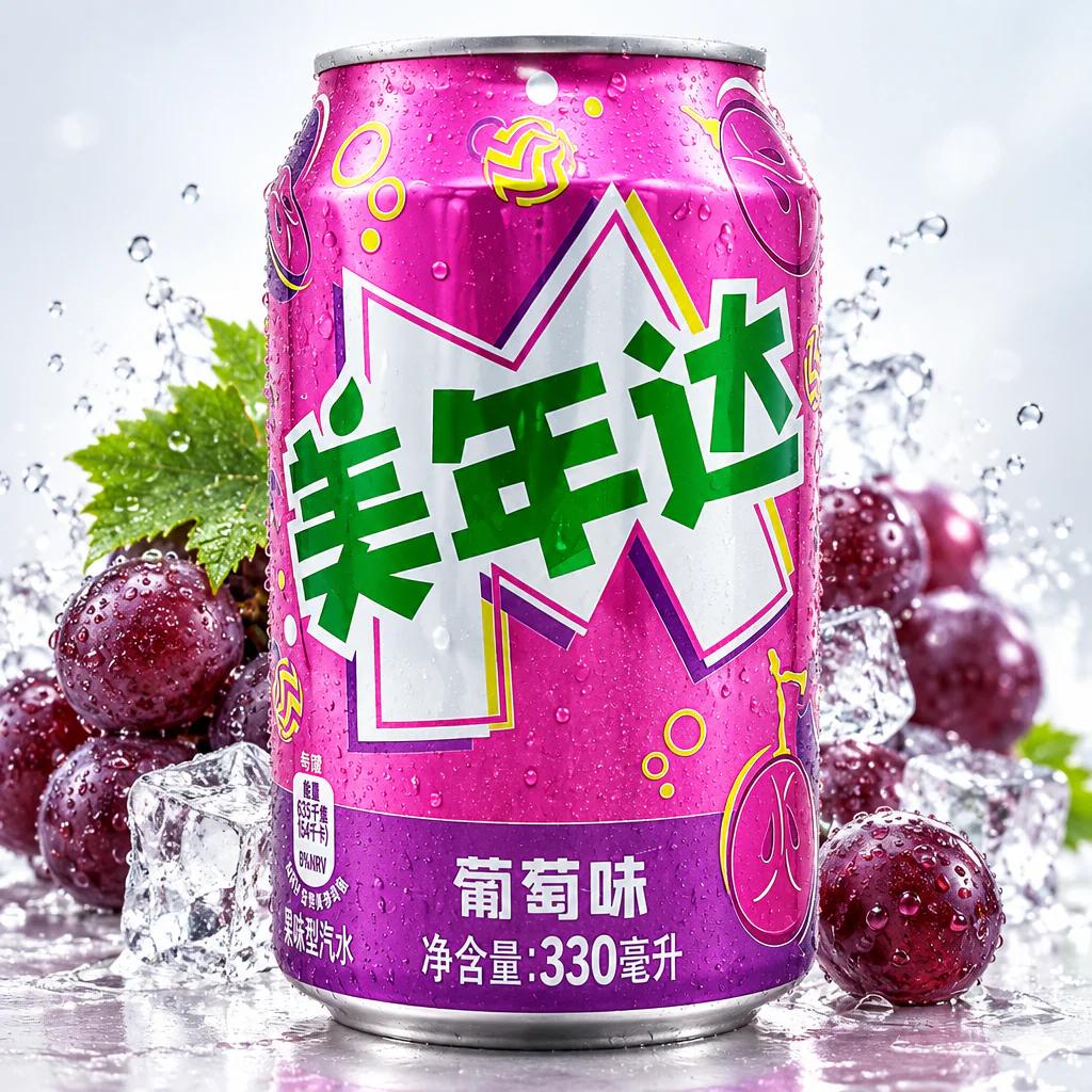 Напиток газированный Mirinda со вкусом винограда 330мл 1/24 (Китай)