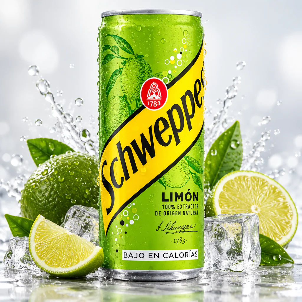 Напиток газированный Schweppes Lemon со вкусом лимона (тонкая банка) 330мл 1/24 (Польша)