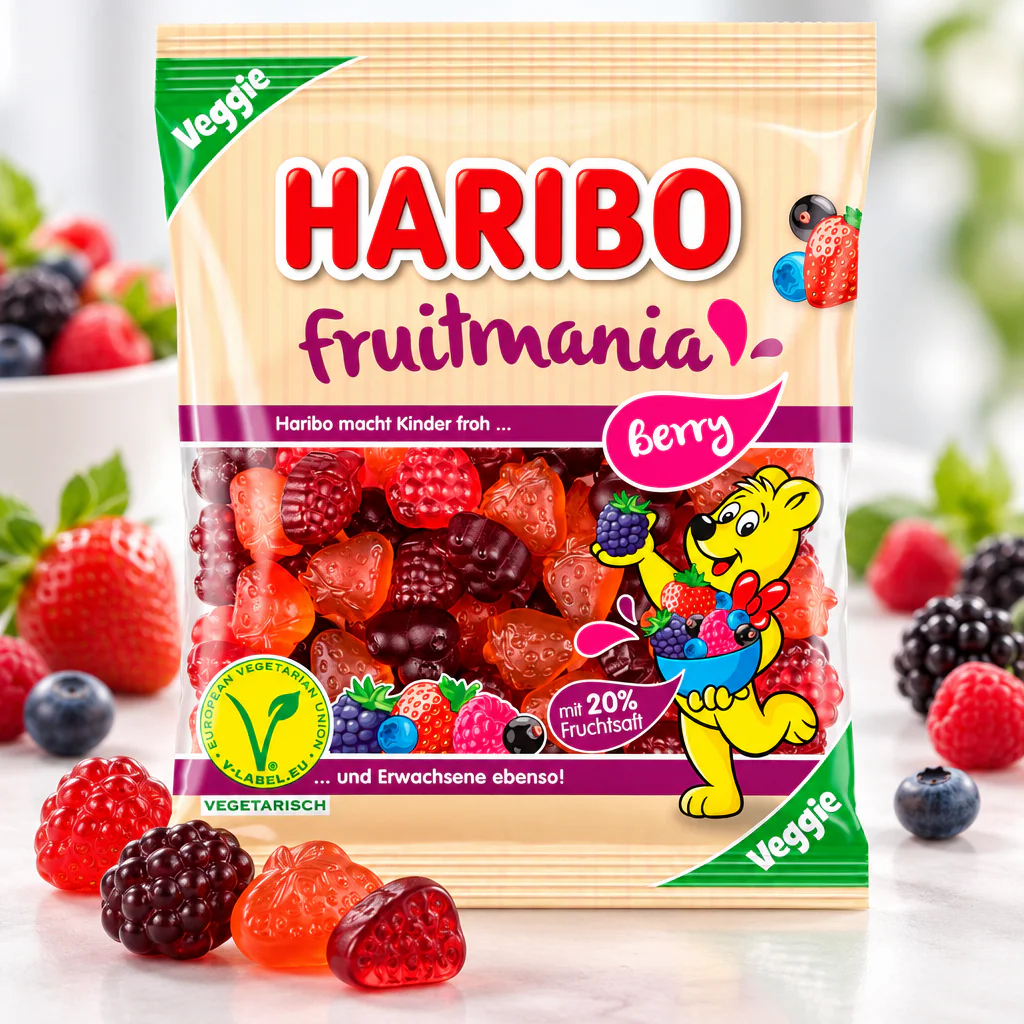 Мармелад жевательный Haribo Fruitmania Berry Ягоды 160г 1/44 (Германия)