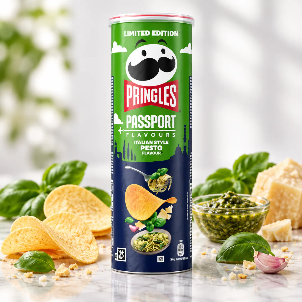 Чипсы Pringles Italian Pesto со вкусом Итальянского песто 165г 1/19 (Польша)
