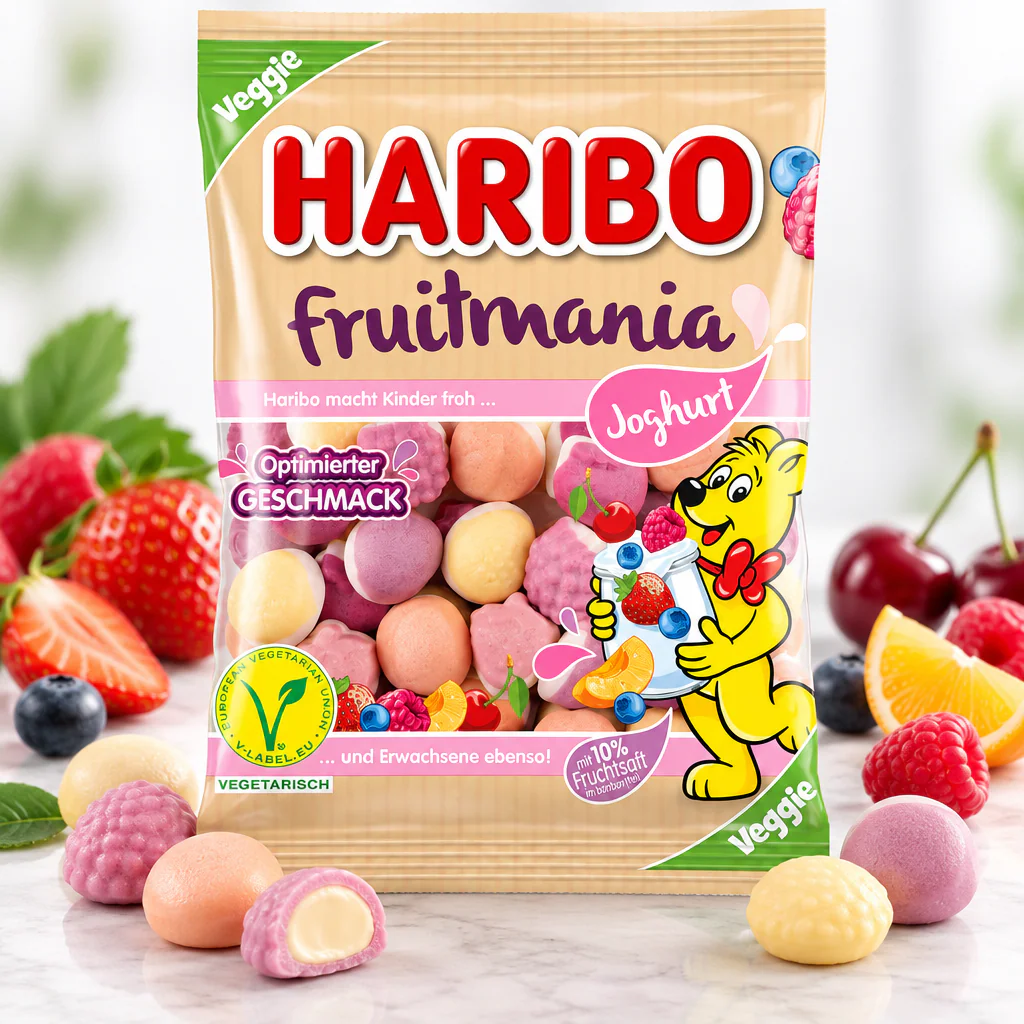 Мармелад жевательный Haribo Fruitmania Joghurt 160г 1/14 (Германия)