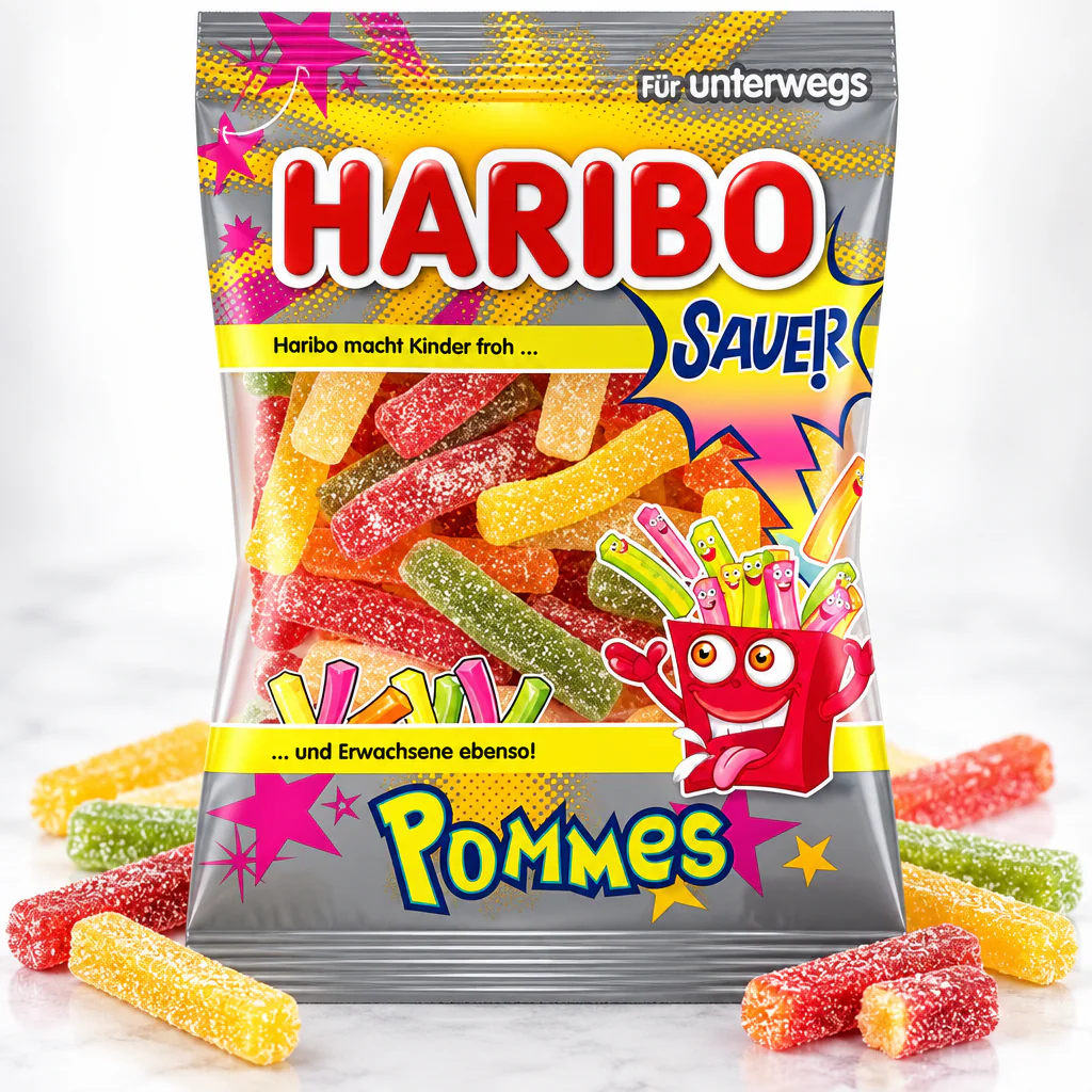 Мармелад жевательный Haribo Pommes Saure картошка фри в сахаре 175г 1/16 (Германия)