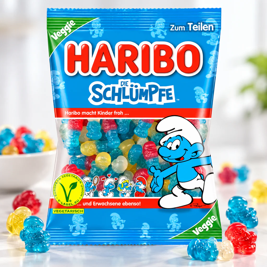 Мармелад жевательный Haribo Schlumpfe Смурфики 175г 1/20 (Германия)