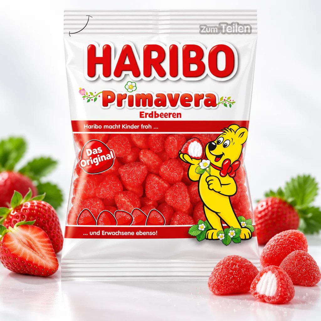 Мармелад жевательный Haribo Primavera Erdbeeren 175г 1/10 (Германия)