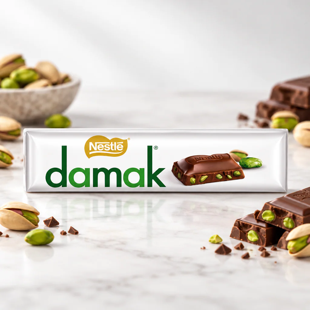 Шоколад МОЛОЧНЫЙ Nestle Damak с фисташками 30г 1/12 (Турция)