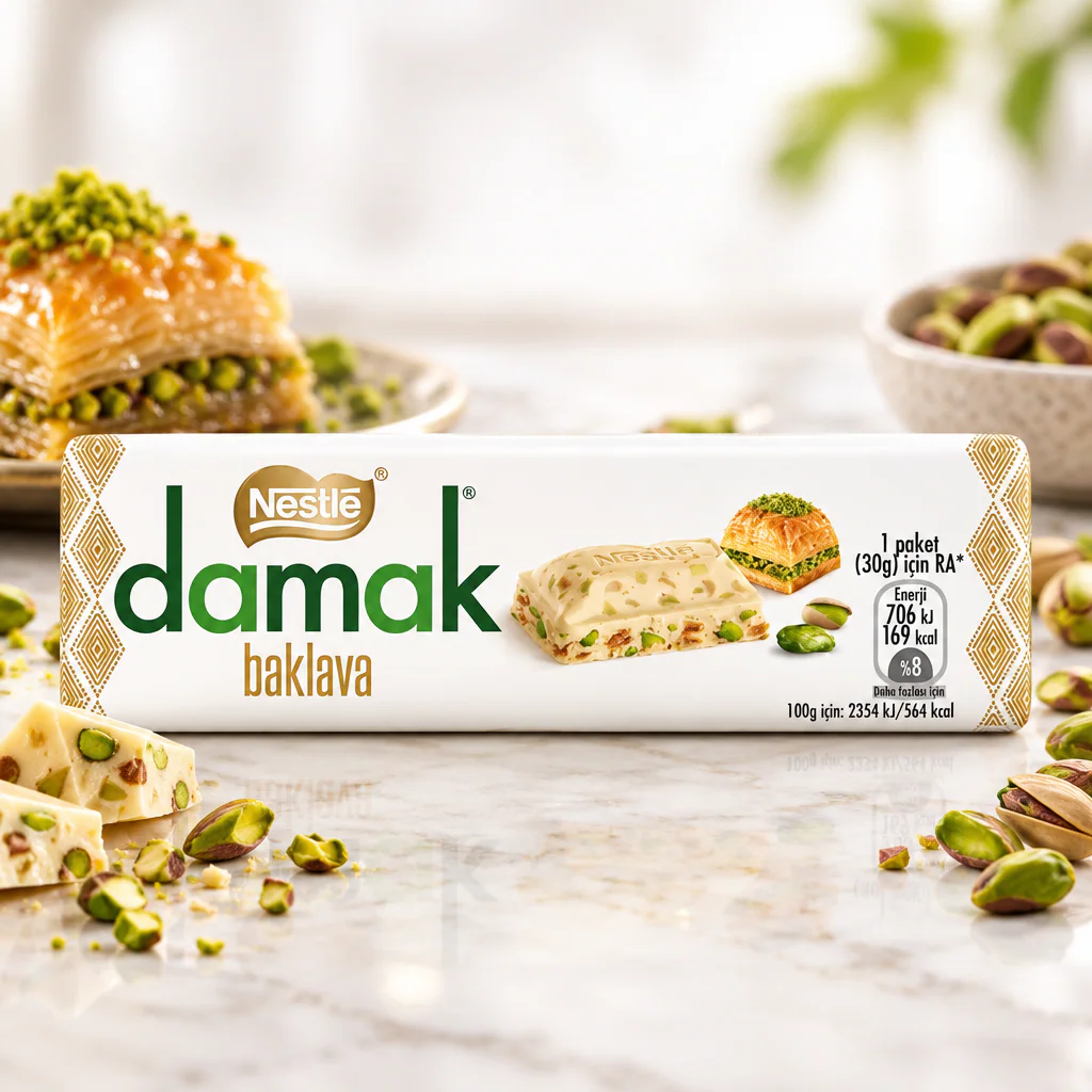 Шоколад БЕЛЫЙ Nestle Damak "Baklava" 30г 1/12 (Турция)