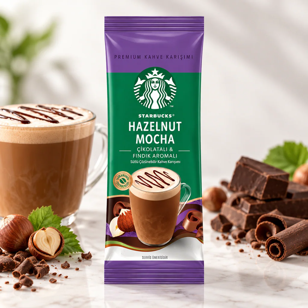 Кофе растворимый Starbucks Hazelnut Mocha с лесным орехом 18г 1/10 (Турция)