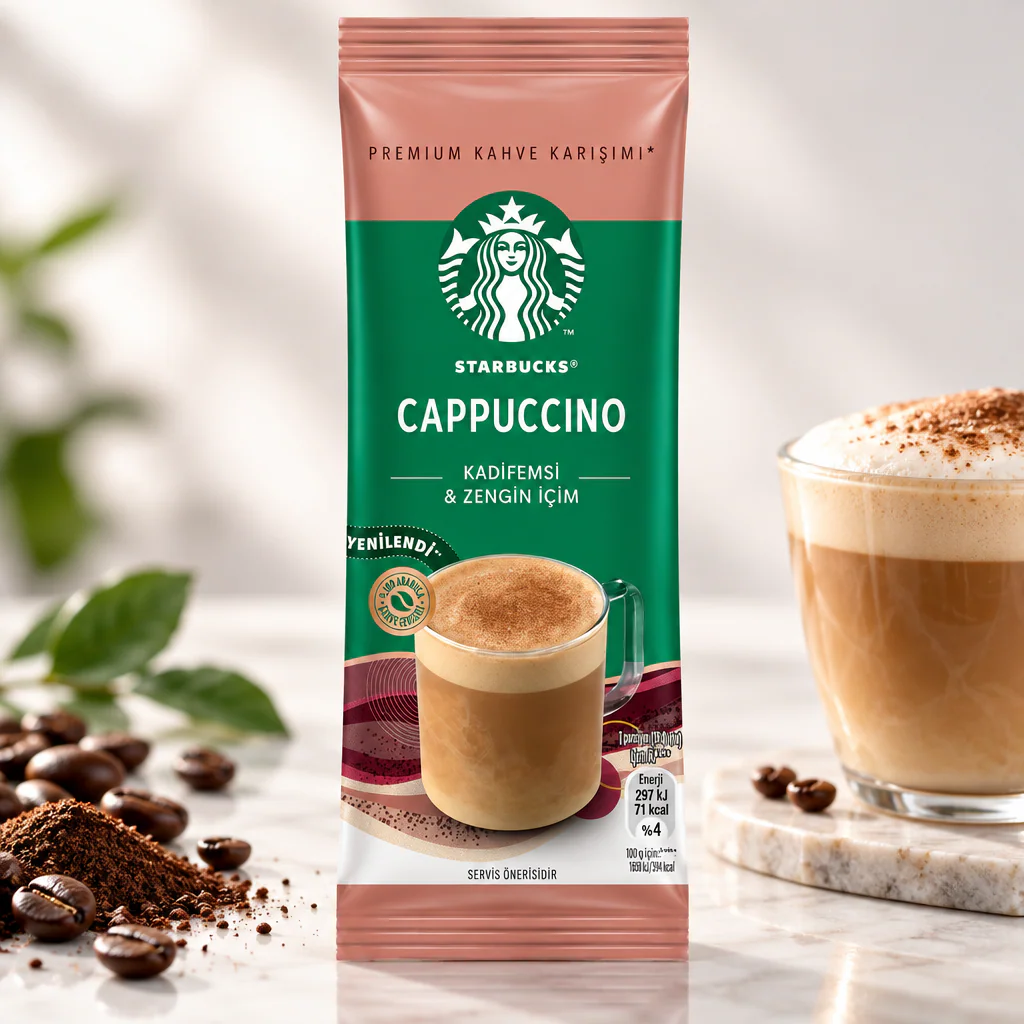 Кофе растворимый Starbucks Cappuccino 18г 1/10 (Турция)