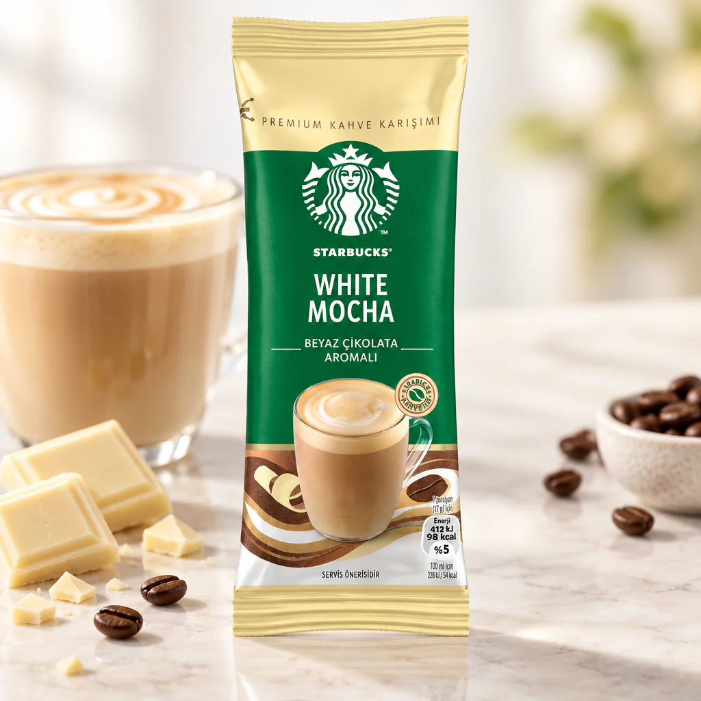 Кофе растворимый Starbucks White Mocha 18г 1/10 (Турция)