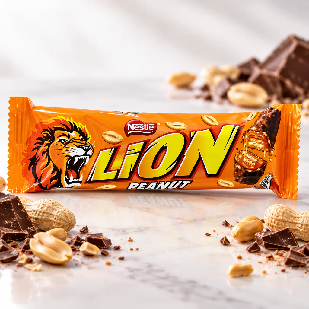 Шоколадный батончик Lion Peanut Butter c арахисовым маслом 41г 1/24 (Германия)