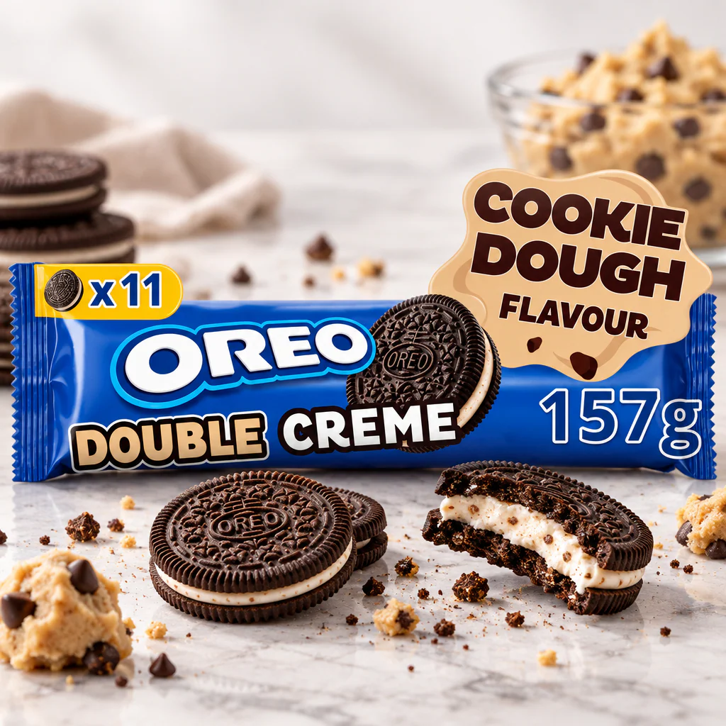 Печенье OREO Dough Cookie Double песочное c двойным кремом 157г 1/16 (Испания)
