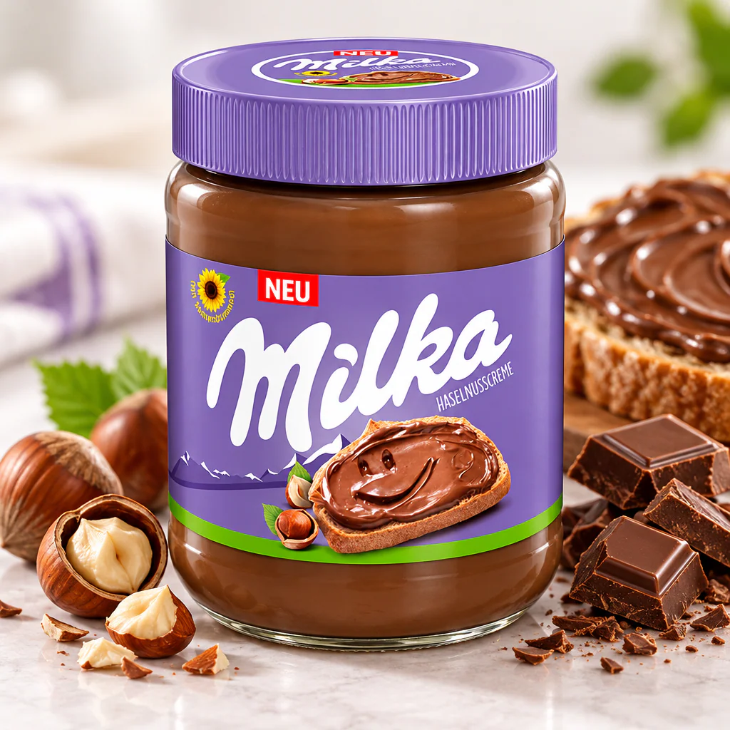 Паста шоколадная Milka с орехами 350г 1/12 (Великобритания)