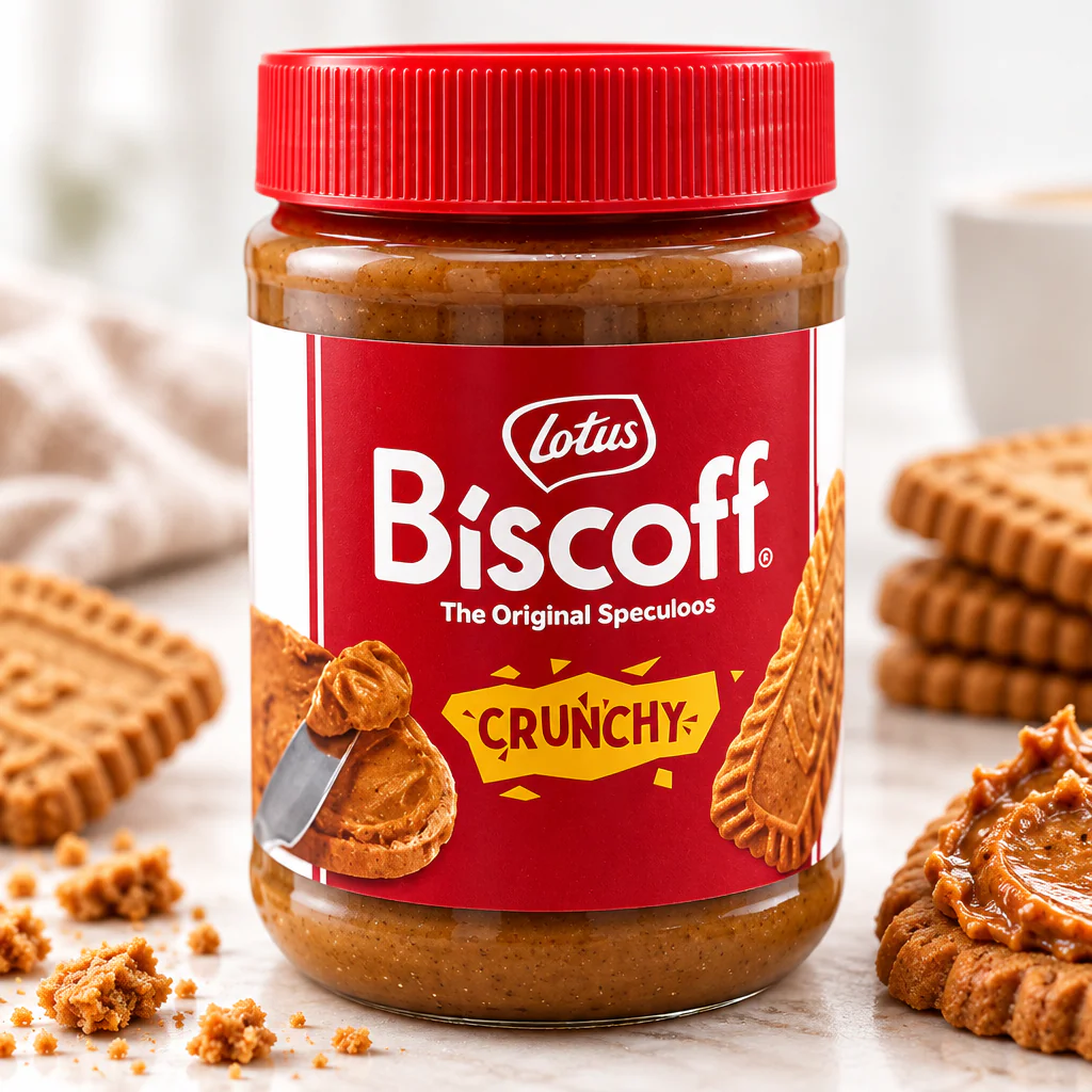 Паста арахисовая Lotus Crunchy с хрустящими кусочками печенья 380г 1/8 (Бельгия)